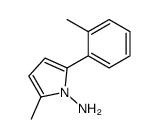 2-methyl-5-(2-methylphenyl)pyrrol-1-amine结构式