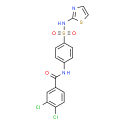 3,4-Dichloro-N-[4-(1,3-thiazol-2-ylsulfamoyl)phenyl]benzamide Structure