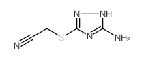 2-[(5-amino-1H-1,2,4-triazol-3-yl)sulfanyl]acetonitrile结构式