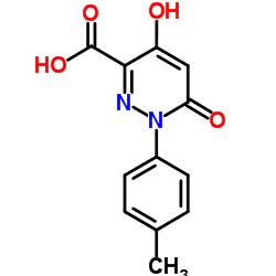 4-Hydroxy-1-(4-methylphenyl)-6-oxo-1,6-dihydro-3-pyridazinecarboxylic acid Structure