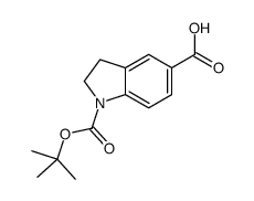 1-[(TERT-BUTOXY)CARBONYL]-2,3-DIHYDRO-1H-INDOLE-5-CARBOXYLIC ACID structure