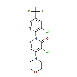 4-CHLORO-2-[3-CHLORO-5-(TRIFLUOROMETHYL)-2-PYRIDINYL]-5-MORPHOLINO-3(2H)-PYRIDAZINONE picture