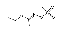 ethyl N-(methylsulfonyl)oxyacetimidate Structure