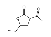 3-acetyl-5-ethyloxolan-2-one结构式