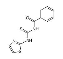 N-(1,3-thiazol-2-ylcarbamothioyl)benzamide Structure