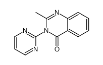 2-methyl-3-pyrimidin-2-ylquinazolin-4-one结构式