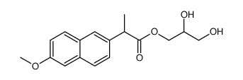 2,3-dihydroxypropyl 2-(6-methoxynaphthalen-2-yl)propanoate结构式