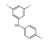 Benzenamine,3,5-difluoro-N-(4-fluorophenyl)- Structure