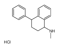 N-methyl-4-phenyl-1,2,3,4-tetrahydronaphthalen-1-amine,hydrochloride Structure