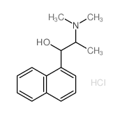 1-Naphthalenemethanol, a-[1-(dimethylamino)ethyl]-,hydrochloride (1:1)结构式