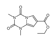 1,2,3,4-Tetrahydro-1,3-dimethyl-2,4-dioxopyrrolo[1,2-a]-1,3,5-triazine-7-carboxylic acid ethyl ester Structure