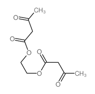 Butanoic acid, 3-oxo-,1,2-ethanediyl ester Structure