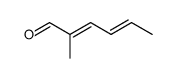 (E,E)-2-methylhexa-2,4-dienal结构式