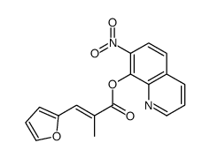 (7-nitroquinolin-8-yl) (E)-3-(furan-2-yl)-2-methylprop-2-enoate Structure