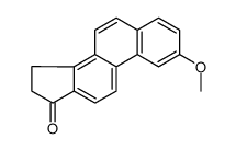 2-methoxy-15,16-dihydrocyclopenta[a]phenanthren-17-one结构式