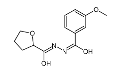N'-(3-methoxybenzoyl)oxolane-2-carbohydrazide Structure