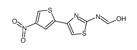 N-[4-(4-Nitro-2-thienyl)-2-thiazolyl]formamide structure