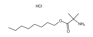 α-amino-isobutyric acid octyl ester, hydrochloride Structure