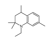 1-ethyl-2,2,4,7-tetramethyl-3,4-dihydroquinoline结构式