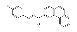 2-(4-iodophenyl)imino-1-phenanthren-3-ylethanone Structure