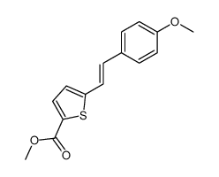 5-(4-methoxy-styryl)-thiophene-2-carboxylic acid methyl ester Structure