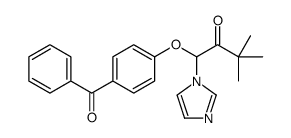 1-(4-benzoylphenoxy)-1-imidazol-1-yl-3,3-dimethylbutan-2-one结构式