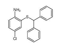 2-benzhydrylsulfanyl-4-chloroaniline Structure