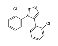 3,4-bis(2-chlorophenyl)thiophene Structure