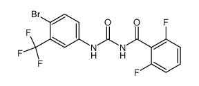 N-(4-bromo-3-trifluoromethylphenyl)-N'-(2,6-difluorobenzoyl)-urea Structure