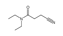 Propanamide, 3-cyano-N,N-diethyl- (9CI) Structure