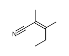 2,3-dimethylpent-2-enenitrile结构式