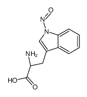 (2S)-2-amino-3-(1-nitrosoindol-3-yl)propanoic acid结构式