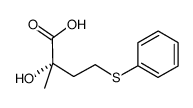 (S)-2-hydroxy-2-methyl-4-(phenylthio)butanoic acid Structure