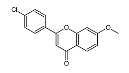 2-(4-chlorophenyl)-7-methoxychromen-4-one Structure