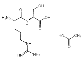 H-Arg-Ser-OH acetate salt Structure