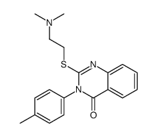 2-[2-(dimethylamino)ethylsulfanyl]-3-(4-methylphenyl)quinazolin-4-one结构式