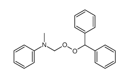 N-((benzhydrylperoxy)methyl)-N-methylaniline Structure