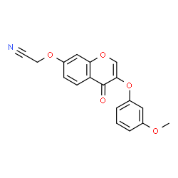 {[3-(3-Methoxyphenoxy)-4-oxo-4H-chromen-7-yl]oxy}acetonitrile picture