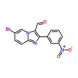 6-Bromo-2-(3-nitrophenyl)imidazo[1,2-a]pyridine-3-carbaldehyde structure