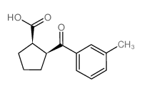 CIS-2-(3-METHYLBENZOYL)CYCLOPENTANE-1-CARBOXYLIC ACID结构式