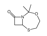 2,2-dimethyl-3-oxa-6-thia-1-azabicyclo[5.2.0]nonan-9-one结构式