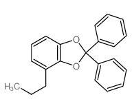 1,3-Benzodioxole,2,2-diphenyl-4-propyl- structure