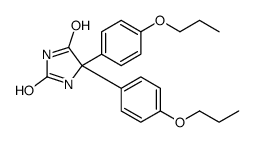 5,5-bis(4-propoxyphenyl)imidazolidine-2,4-dione Structure