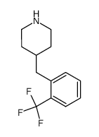 4-[2-trifluoromethyl-benzyl]-piperidine Structure