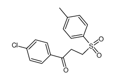 1-(4-CHLOROPHENYL)-3-[(4-METHYLPHENYL)SULFONYL]-1-PROPANONE结构式