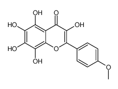 3,5,6,7,8-pentahydroxy-2-(4-methoxyphenyl)chromen-4-one Structure