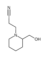 3-(2-hydroxymethylpiperidin-1-yl)propionitrile Structure