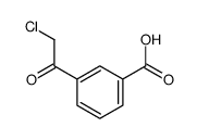 Benzoic acid, 3-(chloroacetyl)- (9CI) Structure