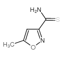 5-甲基异噁唑-3-硫代酰胺结构式