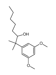 (+/-)-3-hydroxy-2-methyl-2-(3.5-dimethoxy-phenyl)-octane Structure